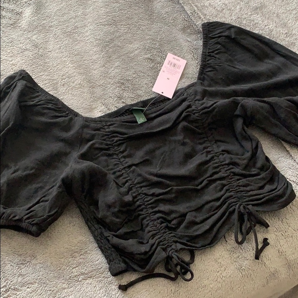 Wild Fable Ruched Crop Top